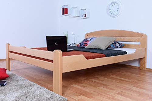 Doppelbett Easy Premium Line K5, 160 x 200 cm Buche Vollholz massiv Natur, inkl. Lattenrost