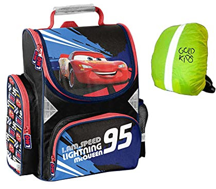 Cars Disney Autos Schulranzen Rucksack Kinderrucksack Ranzen Junge Trageriemen gepolstert DIN A4