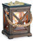 Candle Warmers ETC. Duftwärmer mit Vintage-Glühbirnen-Beleuchtung - Leuchtender Wärmer zum Erwärmen von Duftkerzen, Wachsschmelzen und Torten, um Räume aufzufrischen, Walnuss und Seil