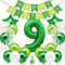 envami® Geburtstagsdeko Jungen Grün Zahl 9. Geburtstag Junge Happy Birthday 9 Luftballon 9. Geburtstag Kindergeburtstag Deko 9.