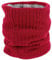 ehsbuy Fleece Neck Warmer Thermal Snoods Unisex Thick Winter Cold Weather Knitted Circle Scarf for Cycling Motocycle Sports (Red)