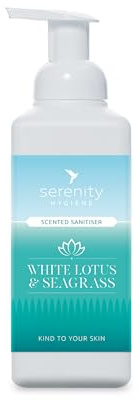 Hand Cleansing Sanitiser Foam, No Alcohol Foaming Hand Sanitizer Dispenser - White Lotus & Seagrass - 500ml