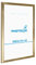 PHOTOLINI Bilderrahmen A3 Holz MDF Gold, A3 Bilderrahmen 30x42 Holz MDF, DIN A 3 Rahmen mit Acrylglas, Picture Frame 42x30 zum Aufhängen, Rahmen 42 x 30 mit Zubehör für DINA3 Fotos & Poster