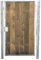Tor Holztor Gartentor Hoftor Verzinkt mit Pfosten & Holzfüllung S HxB 100x100cm