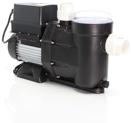XPOtool Pompe de piscine à vitesse variable 1100 W – Débit 27000 l/h – Hauteur refoulement 18 m – Pompe de filtration et de circulation pour Filtre Eau – Pool Whirlpool Bain remous Jardin