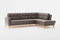 CAVADORE Ecksofa Lima mit Ottomane / L-Form-Couch in Wildlederoptik mit Schlaffunktion + Bettkasten / Holzrahmen + Steppung im Rücken / Mikrofaser, Hellbraun