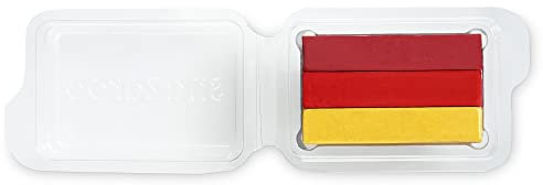 Snazaroo - Split Cake de 3 Couleurs DE FÊTE - Palette de Peinture Visage et Corps 3 Couleurs, Bourgogne, Rouge Vif et Or électrique, Aquacouleurs, 28g