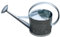 BURI Arrosoir en zinc 10 l - Arrosoir galvanisé à chaud - Arrosoir en métal durable pour l'intérieur et l'extérieur - Arrosoir avec douchette - Système d'irrigation