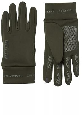 SEALSKINZ Acle Nano-Fleece-Handschuhe, wasserabweisend, für Kaltwetter, olivgrün, Größe S