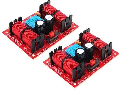 DriSentri Crossin de Haut-Parleur à 3 Voies, 150W 3 Voies 3 Enceintes de Haut-Parleur HiFi Home Enceintes Audio Fréquence Diviseur Crossover Filtres