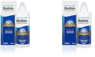Boston Advance Conditioning Solution, 120ml - Condition Your Lenses - Cushions and Rehydrates for Comfortable Wear - for Rigid Gas Permeable (RGP) and Hard Contact Lenses (Pack of 2)