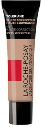 La Roche-Posay Toleriane Flüssiges Make-up, für empfindliche Haut, hohe Abdeckung von Unvollkommenheiten, Flecken und Narben, Korrektur, mit Neurosensine, Farbton 8, 30 ml