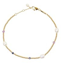 Esprit Damen-Fußkette Edelstahl, Perle One Size 88873769