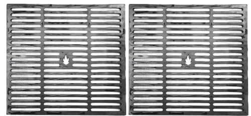 Grillrost Stahl [51x48 cm - 2er Set] - Passend für Weber Genesis Grill, Grillzubehör - Grillgitter schnelles & scharfes Anbraten - Weber Grill, Zubehör, Ersatzteile [100% - Made in Germany]