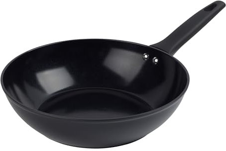 Russell Hobbs RH03261EU7 Verde Thermocollar 28cm Rührpfanne – gesunde keramische Antihaftbeschichtung, PFAS-frei, aus recyceltem Aluminium, Temperaturanzeige Kochgeschirr, Induktion, mit flachem Boden