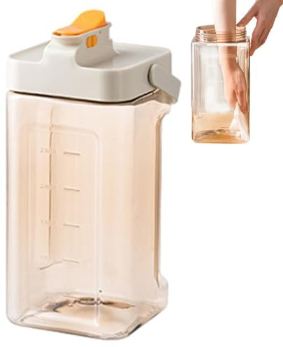 1 Pc Water Pitcher - Drink Dispenser with Spigot, Portable Beverage Dispenser | 3.5L Clear Juice Water Kettle with Airtight Lid, Drink Pitcher for Pool, Home, White, Green