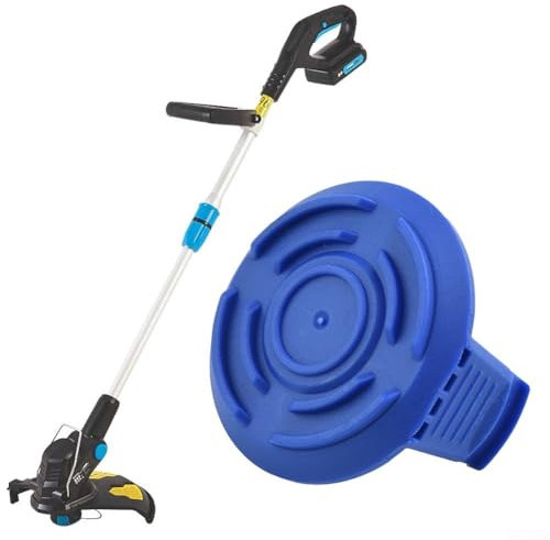 Gettimore Capot de Bobine For Taille-Herbe For Mac For Allister MGTP18Li - Couverture de Bobine Bleue 55x30mm - Pièce de Rechange Plastique