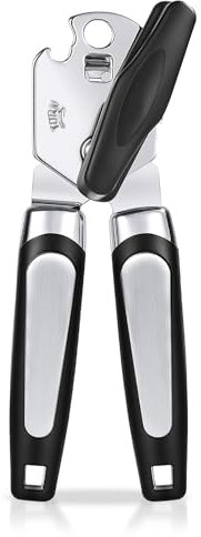 Tin Opener, 3-in-1Can Opener Handheld Heavy Duty Stainless Steel Can Openers with Multifunctional Bottle Opener