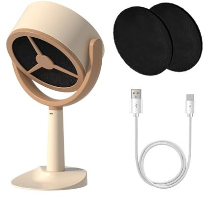 Tragbare Abzugshaube für die Küche, Geräuschlose Tragbare Dunstabzugshaube mit 2 Geschwindigkeiten und 2 Filterschwämmen für den Einsatz auf Kochfeldern Im Innenbereich