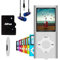 MP3 Player / MP4 Player, Hotechs MP3 Music Player with 32GB Memory SD Card Slim Classic Digital LCD 1.82'' Screen MINI USB Port with FM Radio, Voice Record (Silver)