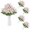 astylishome Kunstblumen Deko 32 cm Künstliche Blumen Gefälschte Rosen DIY für Blumenarrangements Blumensträuße Hochzeitsdekoration Zuhause Dekoration 1615