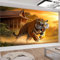 Art Fototapete 350 x 256 cm Altes Holzhaus im Wald Vlies Tapeten Tiger Wandtapete Wohnzimmer Schlafzimmer Tapete