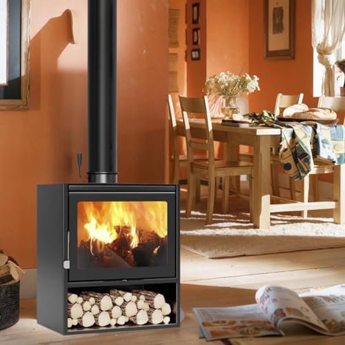 SESOUK Stufa con vetrate in ceramica, forno da officina, camino, stufa permanente, forno a cottage, adatto per hotel, famiglia ospitante villa Café