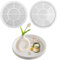 WEXFFU Resin Coaster Moulds - Silicone Mould Plate with Rim,22.5cm/8.85in Resin Moulds Silicone,Silicone Moulds for Resin,Resin Tray Mould for Making Fruit Tea Tray Craft