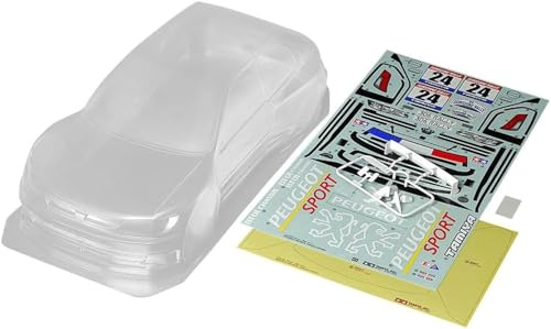 Tamiya 51753 Karosserie Satz Peugeot 306 Maxi RS257mm- Zubehör für ferngesteuertes Auto, Ersatzkarosserie, RC, Modellbau, Mehrfarbig