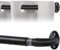 KINGSOW Curved Extendable Curtain Poles: 70-120cm Blackout Curtain Rod for Small Windows Doors for Eyelet Curtains