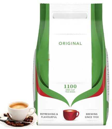 P.G Tips Original 1100 One Cup Tea Bags 2.2kg – Classic British Black Tea for Everyday Enjoyment