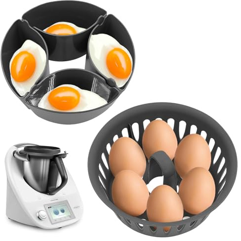 Mritrit Cocer Huevos Thermomix, Molde para Huevos Escalfados para Thermomix TM5 TM6 TM31, Accesorio Repuesto para Vorwerk Robot de Cocina