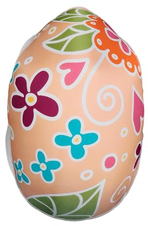 Oshhni Ostereier-Kostüm, lustiges Cosplay-Accessoire für Weihnachten, Familienspiele und Rollenspiele mit Freunden, M 69x94cm Flower