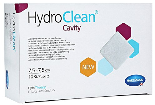 Hartmann HydroClean cavity Kompressen 7,5 x 7,5 cm steril, 1