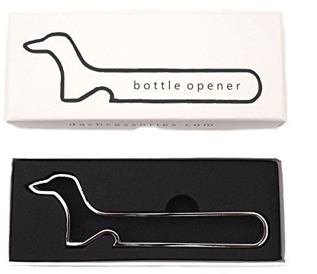Dachshund Sausage Dog Shaped Bottle Opener - Unique Quirky Gift Set - Christmas Stocking Filler