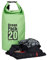 Relaxdays Ocean Pack, 20L, wasserdicht, Packsack, leichter Dry Bag, Trockentasche, Segeln, Ski, Snowboarden, grün