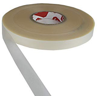 tukan-tex Naht Dichtungsband Wasserdicht Beschichtete Stoffe – Reparatur-Klebeband Eisen auf (transparent 20 mm Breite) (5 meter)