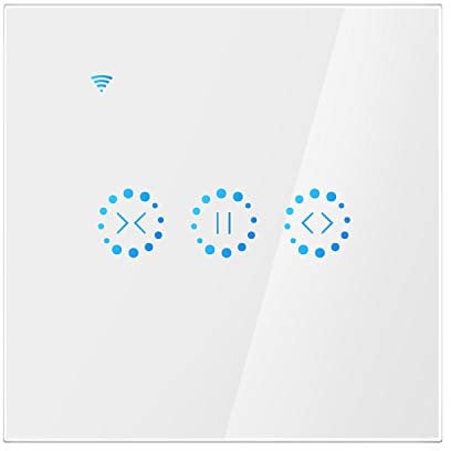 Interruptor de obturador WiFi eWeLink, Fornorm WiFi cortina cortina persianas interruptor táctil control puerta de garaje por Alexa/Google Home, 2.4 Ghz WiFi/ajuste de temporizador de 2 minutos