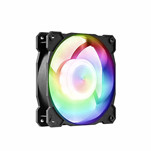 GELID Solutions - Hochleistungs-RGB-Lüfter mit 9 Vollfarben-LED - Extrem langlebiges Doppelkugellager - 120x120mm - 2000 RPM- 12V PC-Lüfter