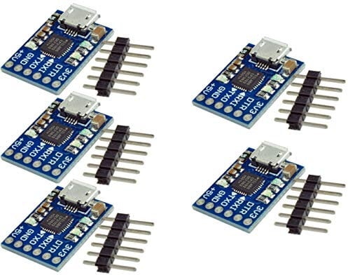 5pcs CJMCU CP2102 Micro USB to UART TTL Module 6Pin Serial Converter