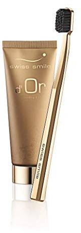 Swiss Smile d'Or Set Gold Toothpaste 75 ml + Toothbrush Gold 1 Stk., Einheitsgröße