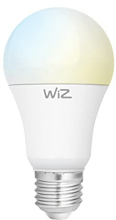 WiZ Smarthome LED Lampe, WLAN. Alexa, Google, 810lm, 2700-6500K, 25.000h, E27, weiss