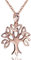 Materia Lebensbaum Kette Rosegold - Kettenanhänger Silber 925 Damen keltisch KA-303-K53-70cm