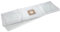 vhbw 5x sacchetti compatibile con Bosch AdvancedVac 20 aspirapolvere - in microfibra, 85cm x 22.75cm, bianco