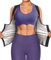 Junlan Sauna Suit for Women Waist Trainer Vest Sweat Tank Top Shaper with Zipper (Black, L)