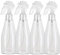 Botes Spray Vacios,4PCS Botella de Spray Vacías 200 ML Pulverizador de Disparo Plástico Botella de Spray Transparente Nebulizador para Planta Belleza Jardinería Limpieza