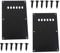 Jiayouy 2PCS 6 Hole Guitar Cover Plate Pickguard Tremolo Cavity Cover Backplate with Screws for Stratocaster ST SQ Guitars