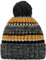 Barts Herren Strickmütze Goser gestreifte Männermütze mit Bommel 0355 Dark Heather 19