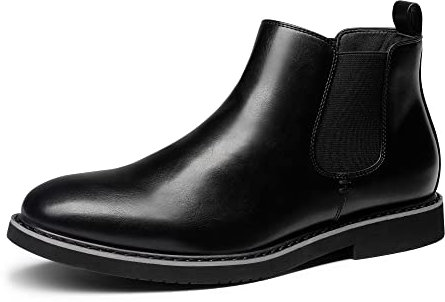 Bruno Marc Uomo Stivali Chelsea Boots Stivaletti Stivali da Uomo Chelsea Boots Stivali da Uomo Chelsea Boots,Size 42,Nero,SBBO2218M-E