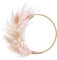 The Baked Studio - Original Dried Flower Pampas Floral Ring For Cake Decorating Weddings Birthdays Crafts And Home (Natural Pink)